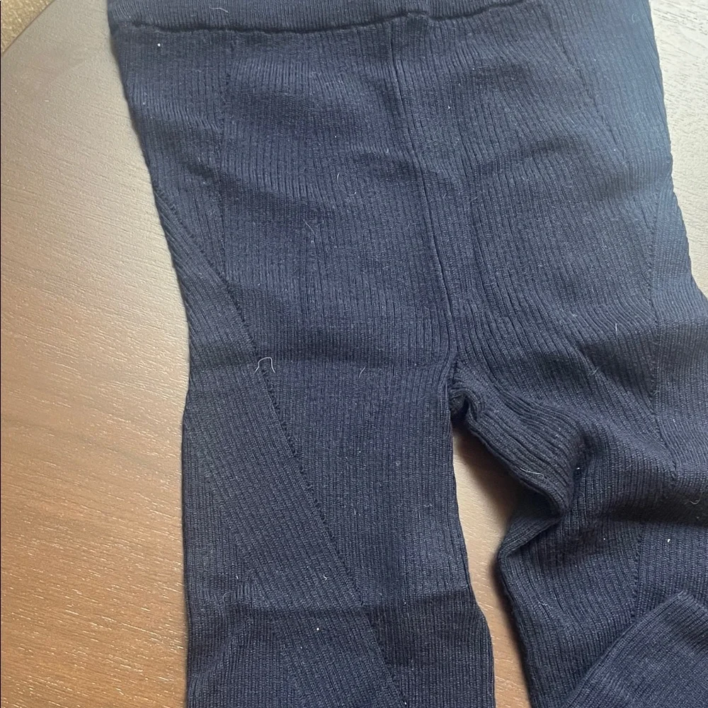 Navy Ribbed Pants - Picture 3 of 3